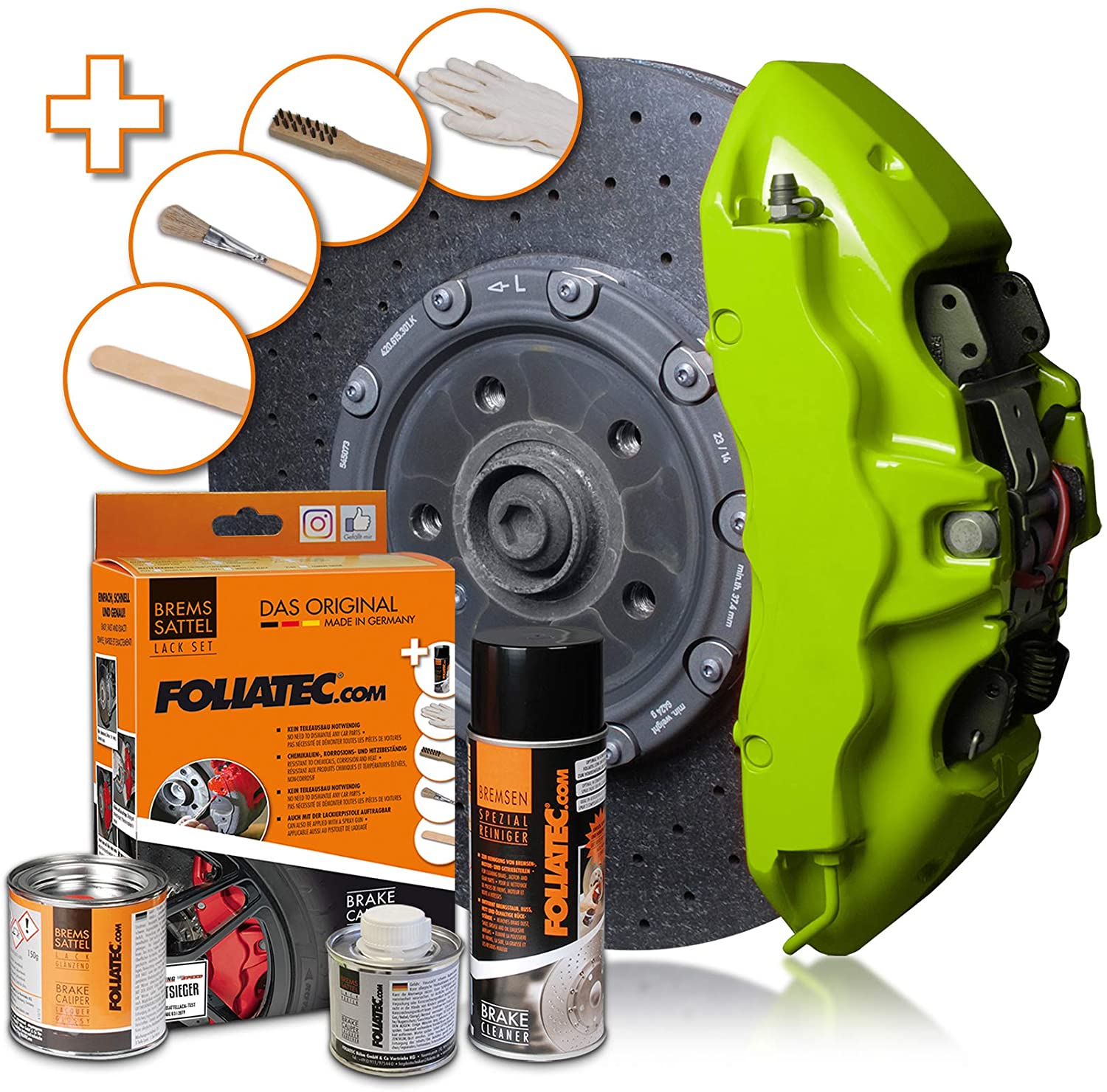 Foliatec Brake Caliper Paint Toxic Green