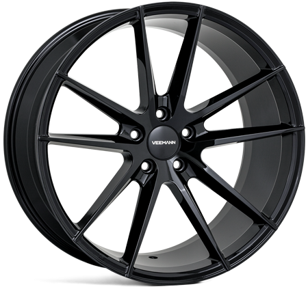 19" Veemann V-FS25 Gloss Black Alloy Wheels