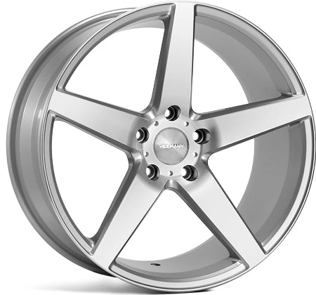 19" Veemann V-FS8 Silver Machined Alloy Wheels