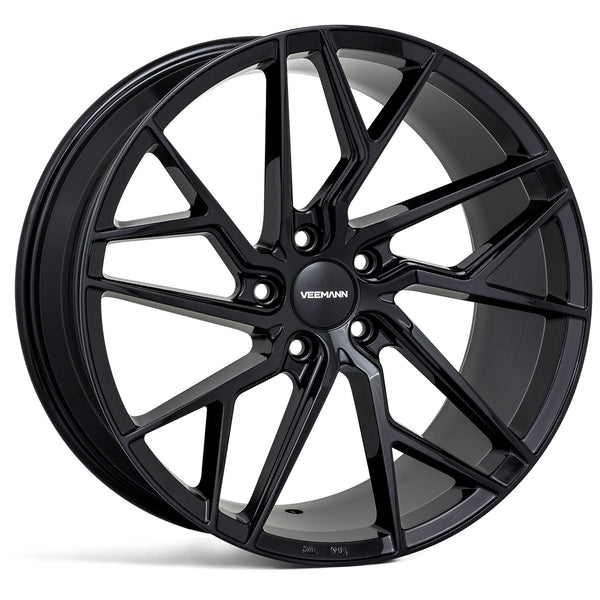 18" Veemann V-FS44 Gloss Black Alloy Wheels