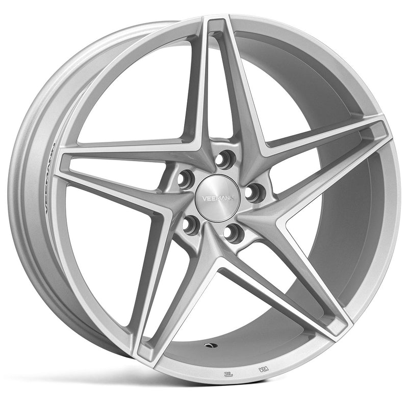 19" Veemann V-FS46 Silver Machined Alloy Wheels