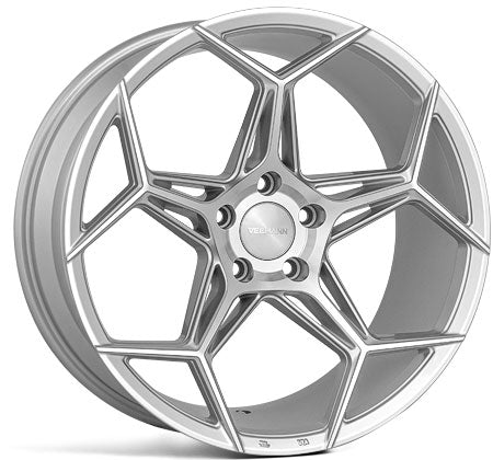 19" Veemann V-FS40 Silver Machined Alloy Wheels