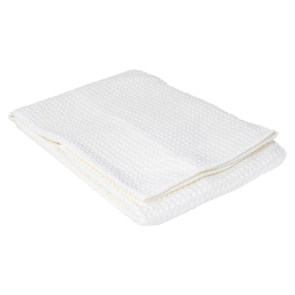 Mammoth All-White Waffle Weave Microfibre Glass Cloth
